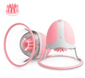 Vibrador de Mamilo - Kit com 2 - Sucção para seios Manual