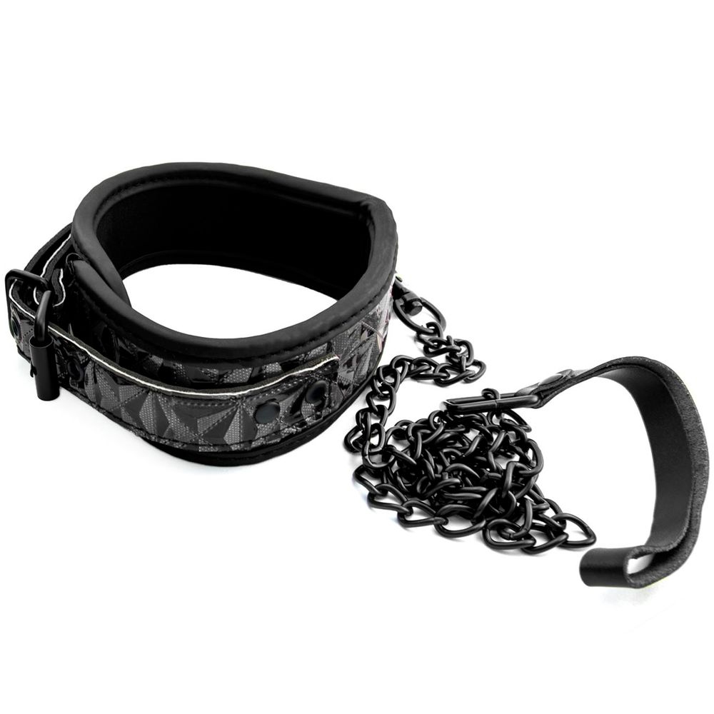 Coleira Luxury Fetish - Com Guia - Imagem 2