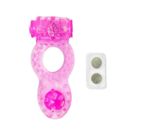 Anel Peniano com Vibrador e Pérola Estimuladora