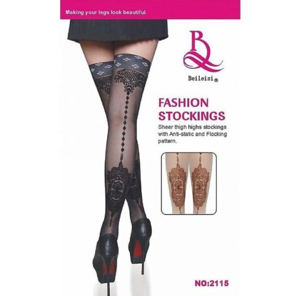 Meia 7/8 em Elastano Estampada - Imagem 3