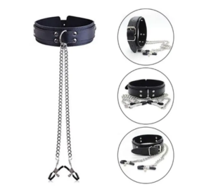 Coleira com clipe de Mamilo