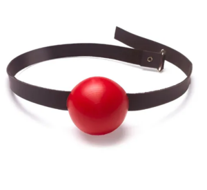 Mordaça em Forma de Bola Vermelha