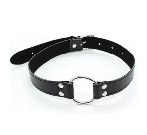 Mordaça Choker Com Anel De Metal