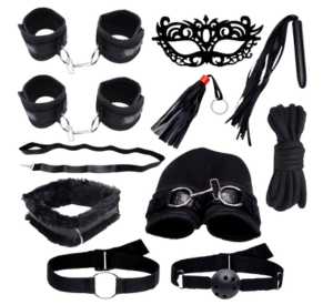 Kit Sado Bdsm Bondage 8 Itens Yaffa
