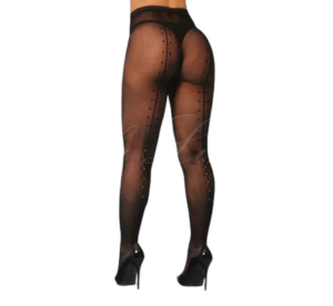 Meia-Calça Arrastão Risca Detalhada Yaffa (Y2012)