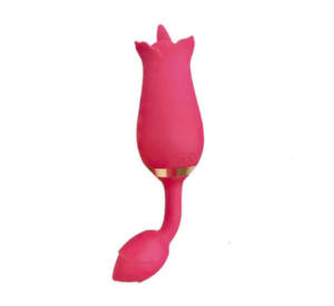 Rosa vibrador duplo Ponto G  e lingua