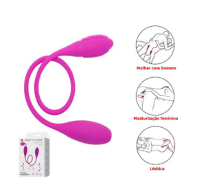 Vibrador Duplo duas pontas recarregável - Imagem 5