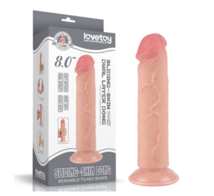 Prótese Realistica em Cyberskin com Glande Definida, Vertebra e Ventosa Removível - Imagem 5