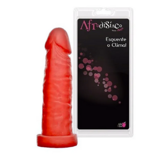Prótese Realística Afrodisíaca com Aroma de Morango 14,5cmx4cm