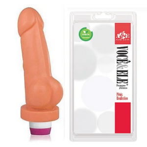 Pênis Prótese Sidious com Escroto e Vibrador - 17 x 4 - cor Pele - 330g