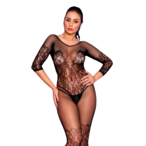 Body Inteiro Manga 3/4 Yaffa (serve P ao GG)