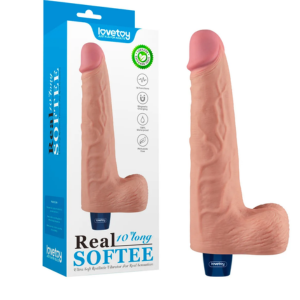 Dildo Realista LoveToy Real Softee 20 cm Bege 5,1cm