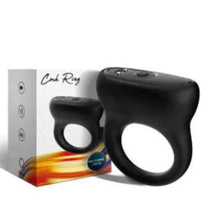 Anel Peniano Vibrador em Silicone com Estimulador Clitoriano Recarregável