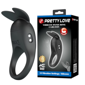 Anel Peniano Recarregável com 10 modos de vibração Pretty Love
